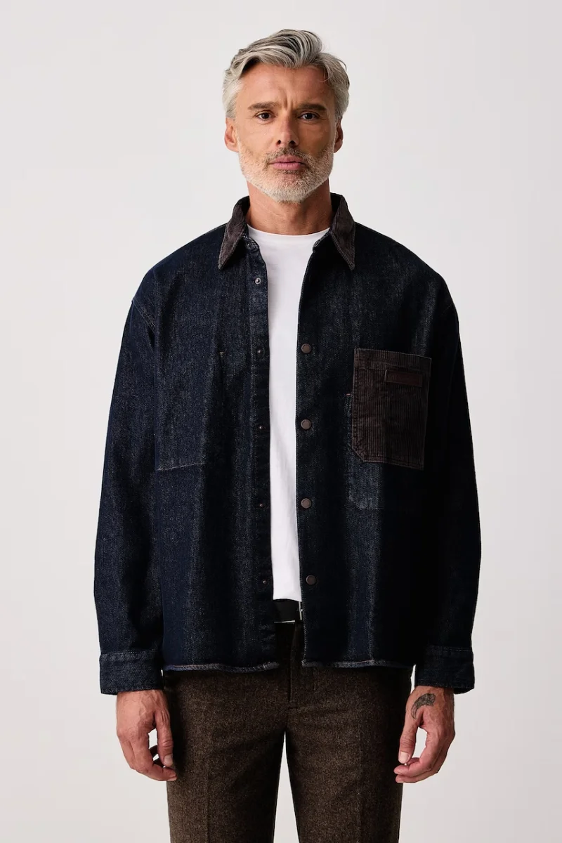 Armani Exchange  cămașă pentru bărbați din denim
