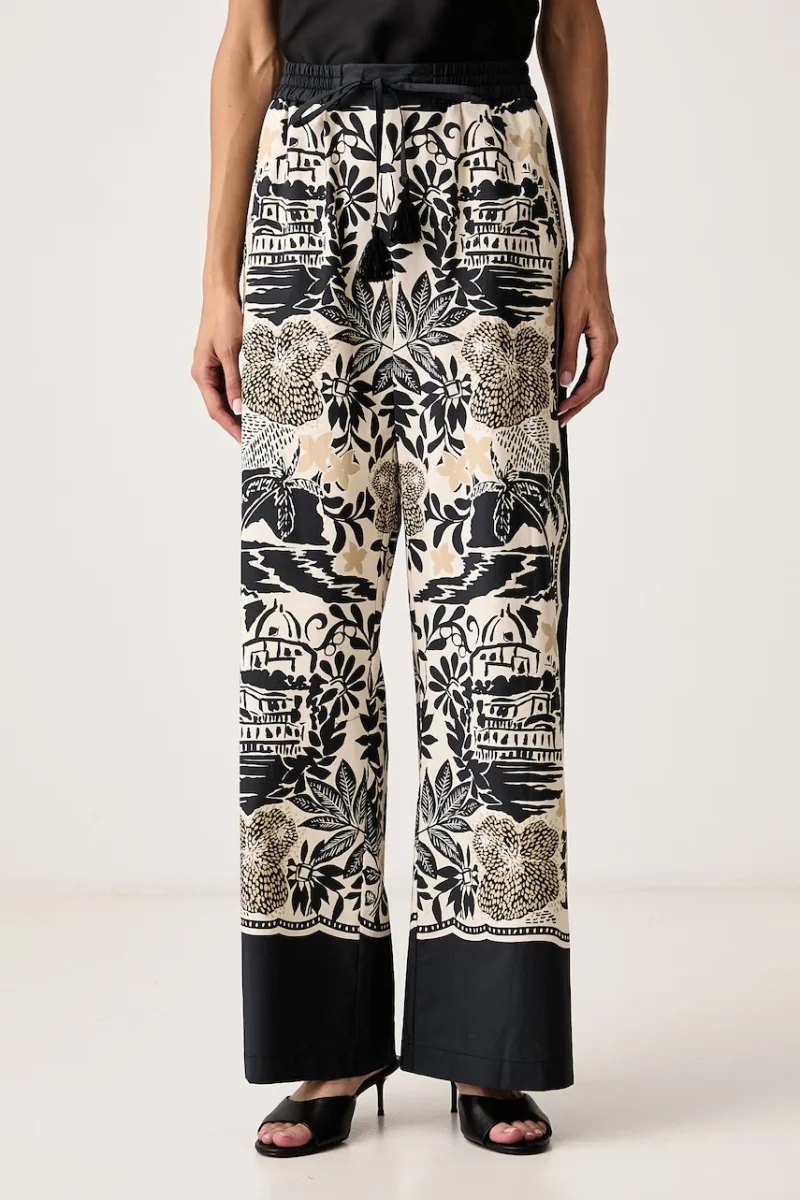 ERMANNO Firenze  pantaloni pentru femei din bumbac