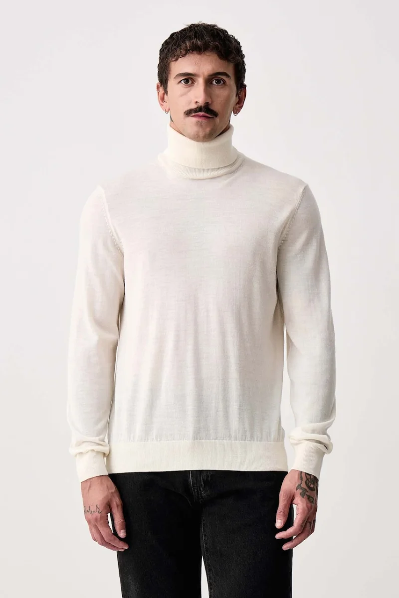 Tommy Hilfiger  pulover cu guler înalt pentru bărbați din lână