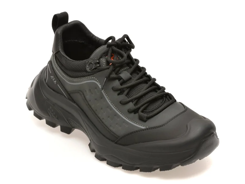 Pantofi sport BITE THE BULLET negri, 86560, din piele naturala