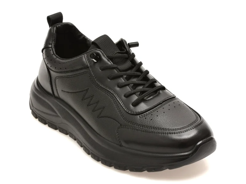 Pantofi sport BITE THE BULLET negri, 86706, din piele naturala