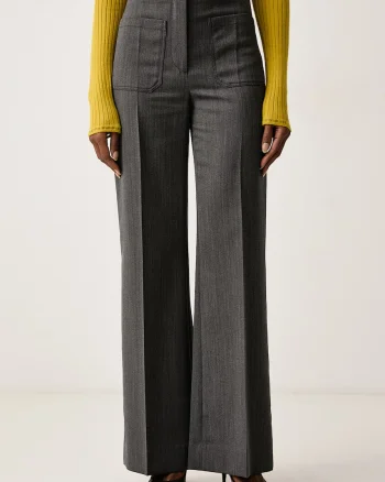 Victoria Beckham  pantaloni pentru femei din lână Alina