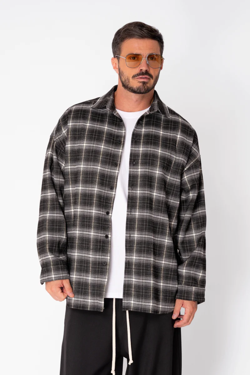 Camasa in carouri Black