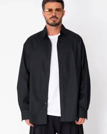 Camasa Oversized din bumbac Black