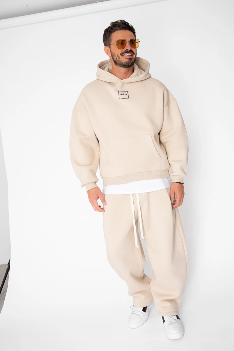 Set Urban Winter hanorac si pantalon Balloon Beige