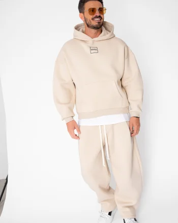 Set Urban Winter hanorac si pantalon Balloon Beige