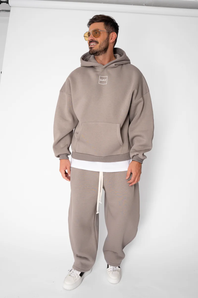 Set Urban Winter hanorac si pantalon Balloon Taupe