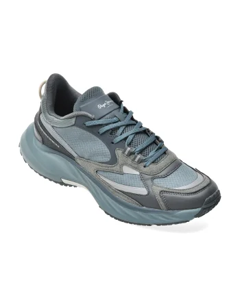 Pantofi sport PEPE JEANS albastri, MS60044, din material textil