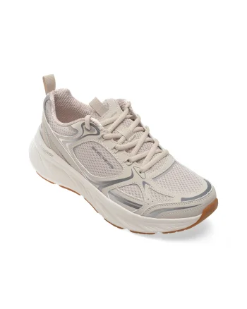 Pantofi sport SKECHERS albi, EDGERIDE, din material textil