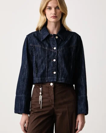 BOSS Orange  cămașă de damă din denim C_SHIRT