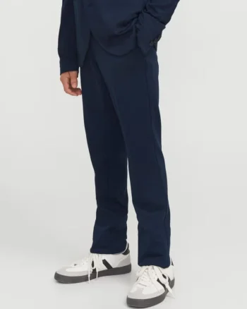 Jack & Jones Pantaloni baieti, JJEJAXON, croiala Slim Fit, Bleumarin inchis (SELECTATI MARIMEA: 140 cm)