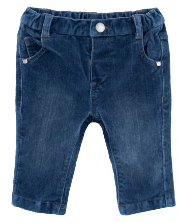 Pantaloni lungi copii Chicco din catifea, Albastru, 08963-65MFCO