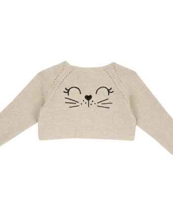 Cardigan copii Chicco tricotat, Bej, 05860-66MFCO