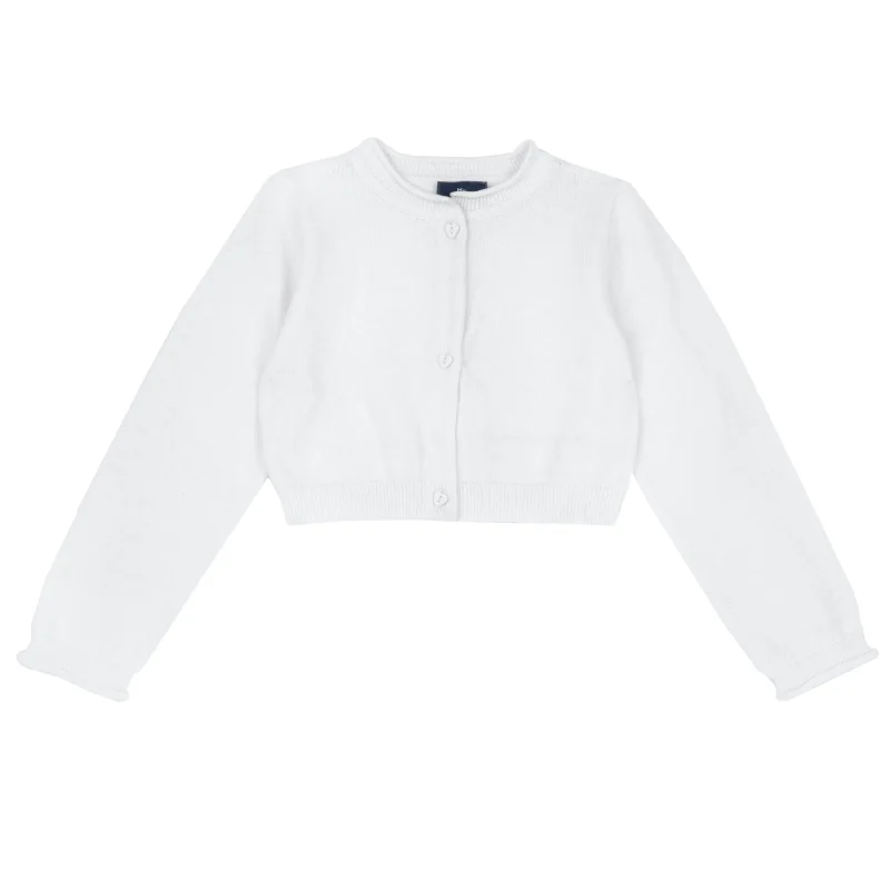 Cardigan copii Chicco tricotat, Alb 2, 05455-66MC