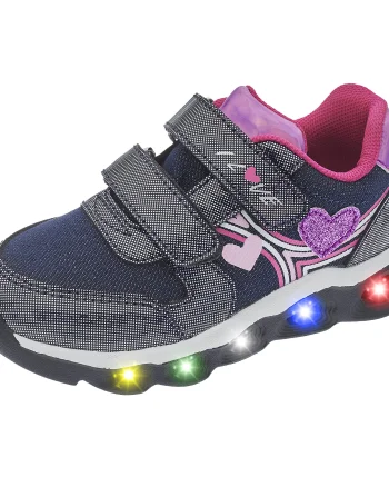 Pantofi sport copii cu luminite Chicco Chelly, Bleumarin, 71126-66P