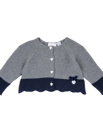 Cardigan copii Chicco tricotat, gri, 07377-67MFCO
