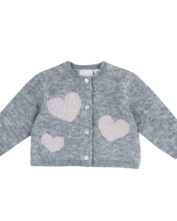 Cardigan copii Chicco tricotat, gri, 07772-67MFCO