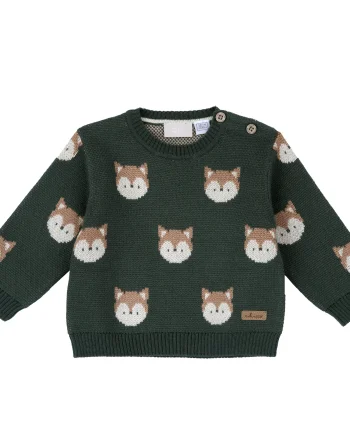 Pulover copii Chicco, kaki, 69859-67MFCO