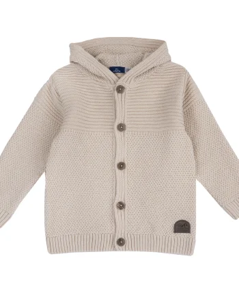 Cardigan copii Chicco tricotat, bej, 07823-67MC