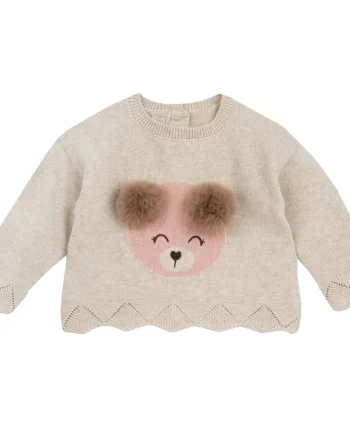 Pulover copii Chicco tricotat, bej, 69855-67MFCO