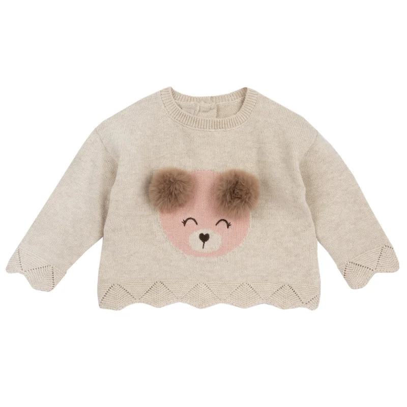 Pulover copii Chicco tricotat, bej, 69855-67MFCO