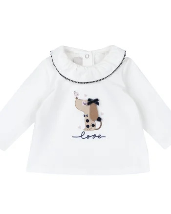 Bluza copii Chicco, alb, 07380-67MFCO