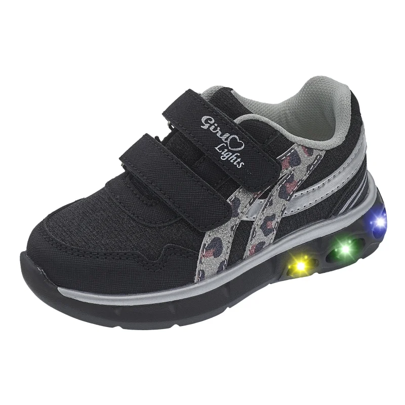 Pantofi sport copii Chicco Caterina, luminita, negru, 72131-67P
