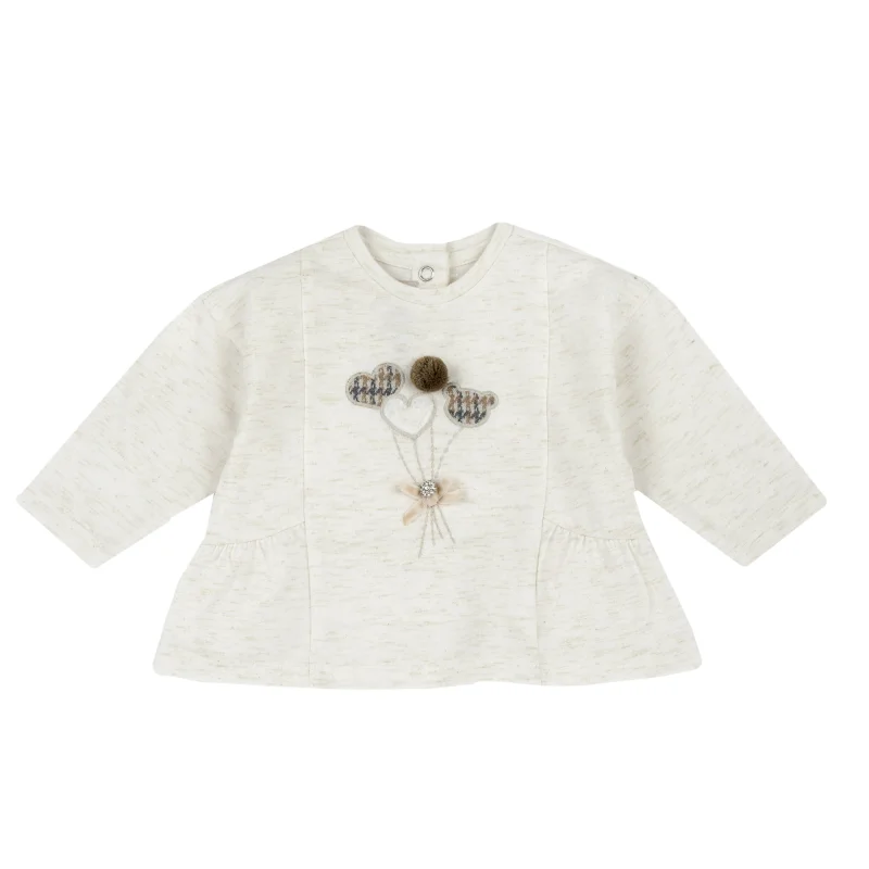 Bluza copii Chicco, Alb, 00103-69MFCO