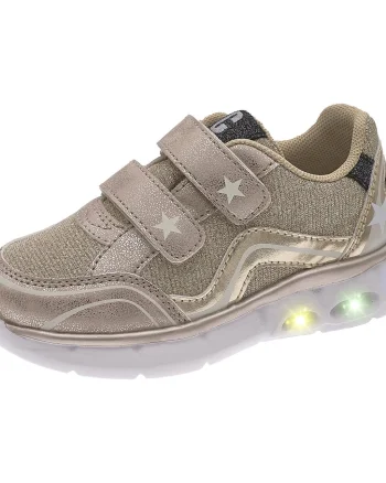 Pantofi sport bebe Chicco Chimberly cu luminite, Auriu platina, 21124-69P