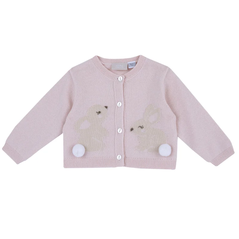 Cardigan bebe Chicco tricotat, Roz, 00186-69MFCO