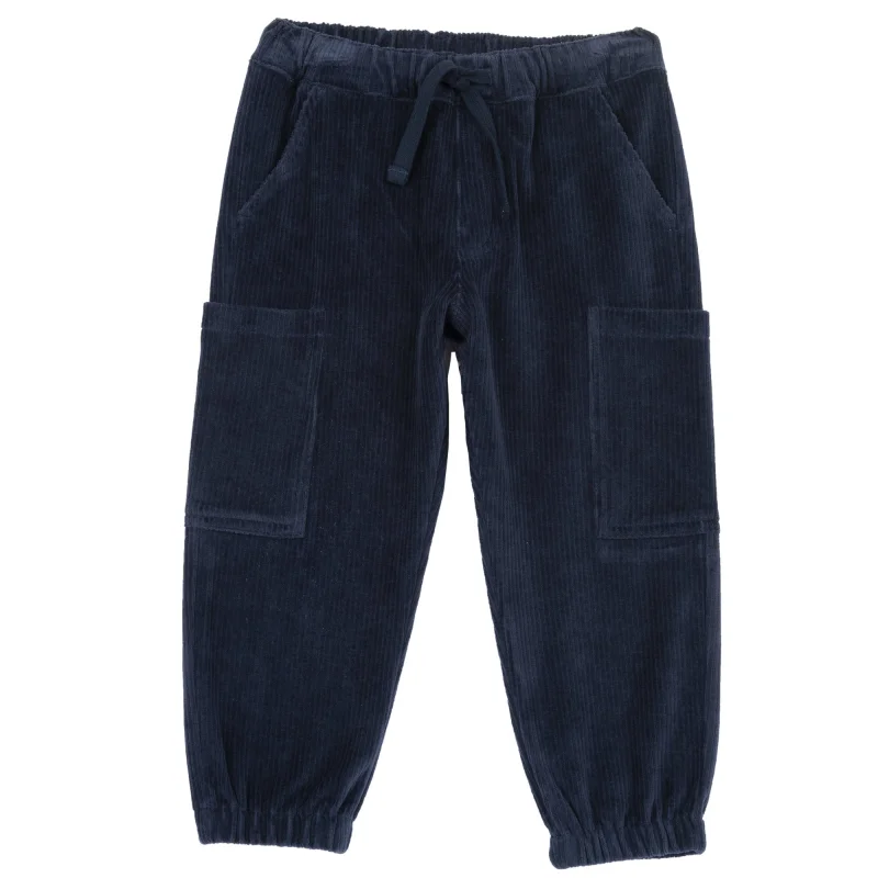 Pantaloni copii Chicco, maro cu albastru, 00668-69MC