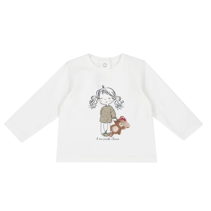 Bluza copii Chicco, alb, 00159-69MFCO