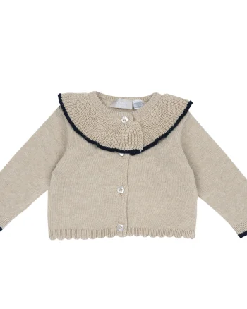 Cardigan copii Chicco tricotat, bej, 00523-69MFCO