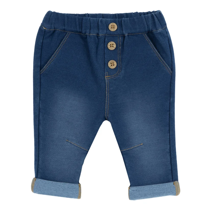 Pantaloni lungi copii Chicco denim, albastru, 08954-65MFCO