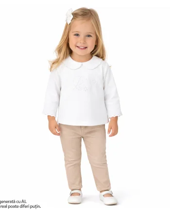 Bluza copii Chicco, Alb cu model, 01854-70MFCO