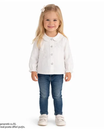Bluza copii Chicco, Alb cu model, 01852-70MFCO