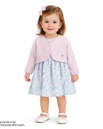 Cardigan copii Chicco tricotat, Roz, 01839-70MFCO
