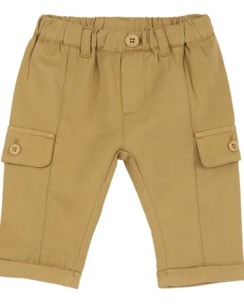Pantaloni copii Chicco, galben cu model, 01872-70MFCO