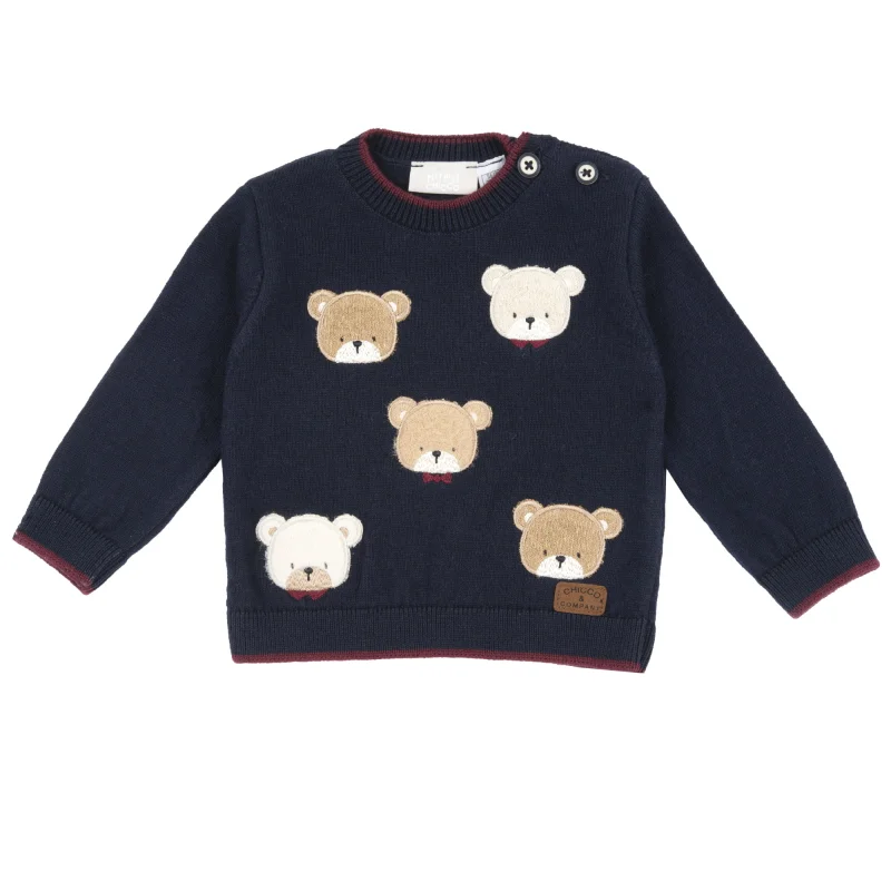 Pulover copii Chicco, Albastru, 02824-71MFCO