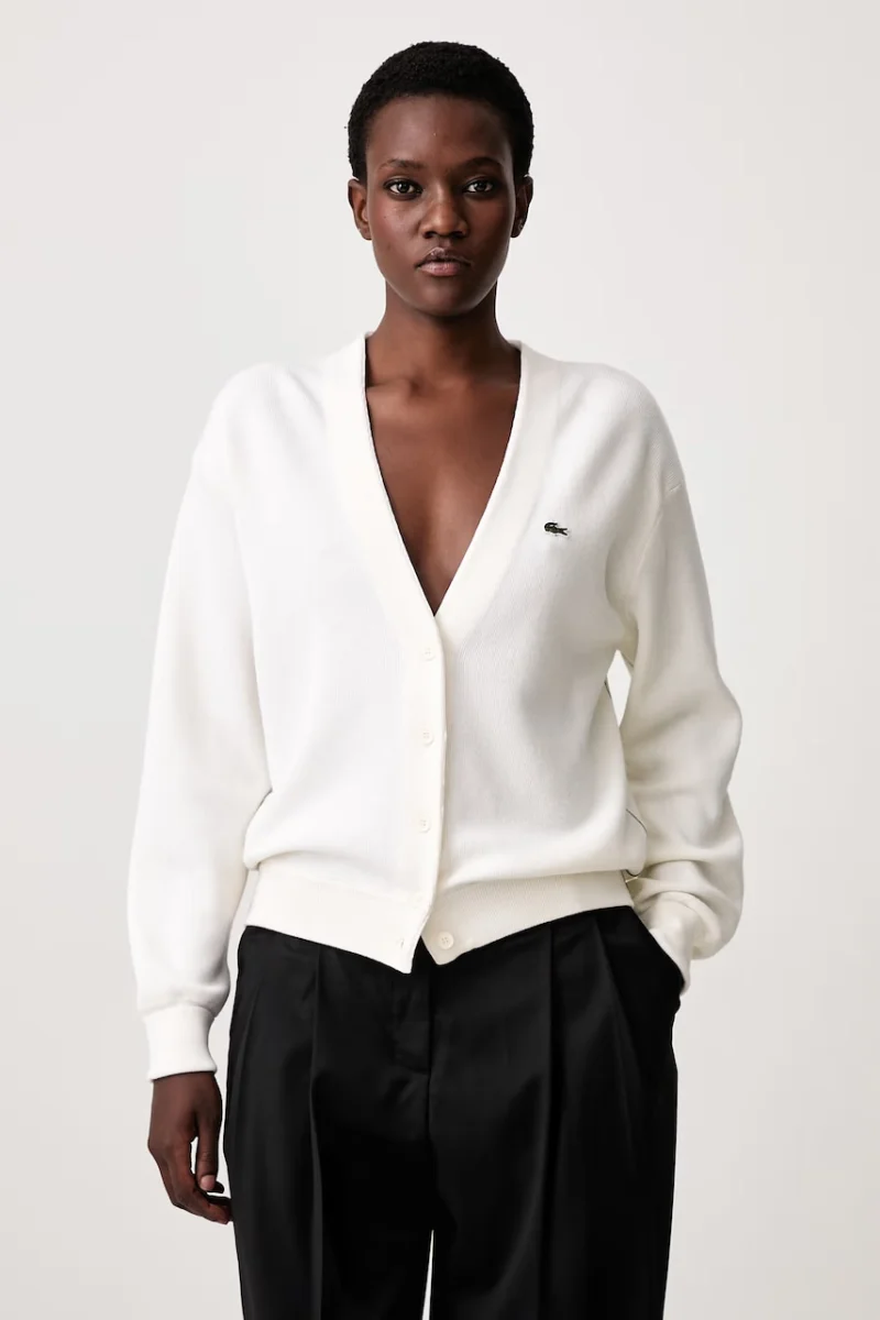Lacoste  cardigan pentru femei cu lână