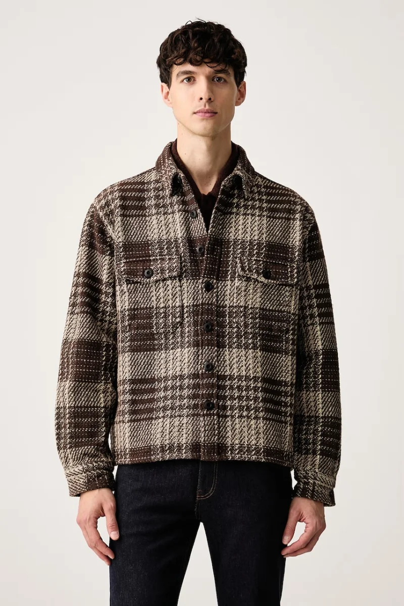 AllSaints  cămașă pentru bărbați din bumbac VALLE