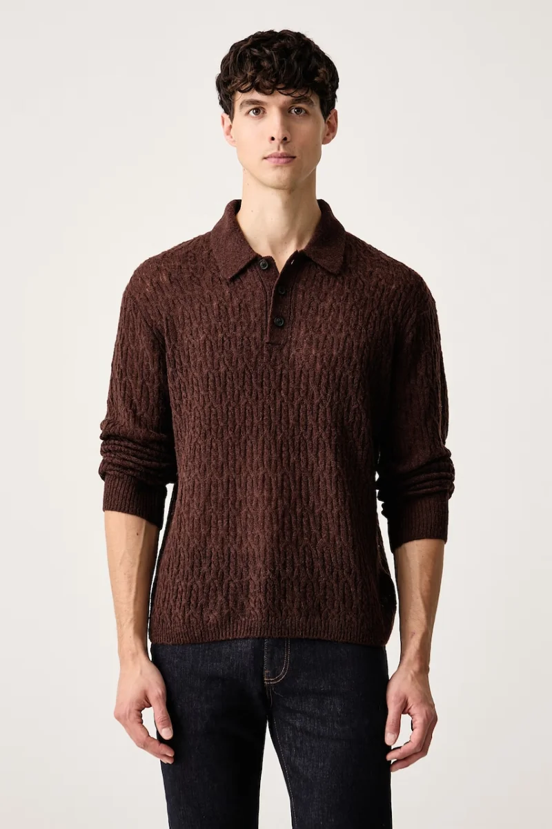 AllSaints  pulover pentru bărbați cu lână CYCLONE