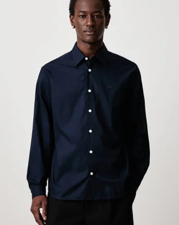 Lacoste  cămașă oxford din bumbac