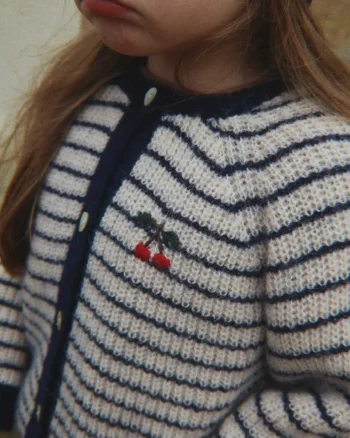 Konges Sløjd  cardigan pentru copii cu lână BARLI CARDIGAN