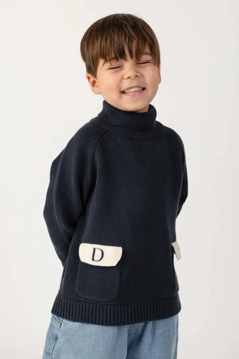 Donsje  pulover cu guler înalt pentru copii din bumbac Stenn Sweater
