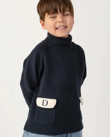 Donsje  pulover cu guler înalt pentru copii din bumbac Stenn Sweater