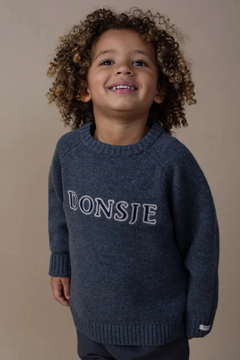 Donsje  pulover pentru copii din lână merino Fionn Merino Wool Sweater