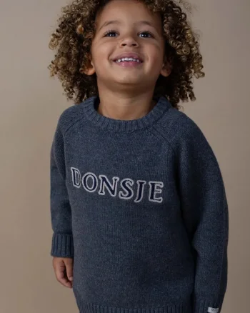 Donsje  pulover pentru copii din lână merino Fionn Merino Wool Sweater
