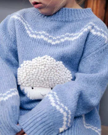 Donsje  pulover pentru bebeluși din lână merino Selwyn Merino Wool Sweater Lammy