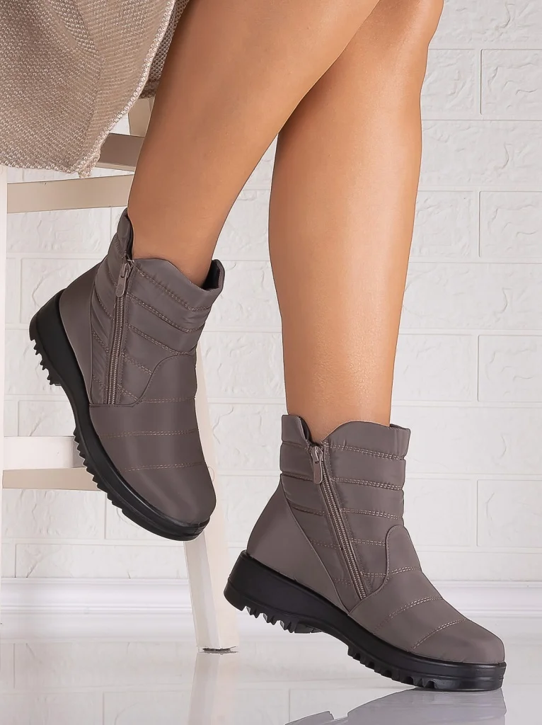 Ghete dama imblanite Khaki din fas Elenia